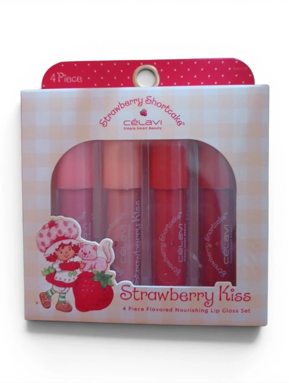 Celavi Strawberry Kiss Lip Gloss Set NEW - Picture 1 of 2